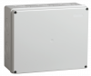 Коробка КМ41271 распаячная для открытой проводки 240х195х90мм IP44 (RAL7035 кабельные вводы 5 шт)
